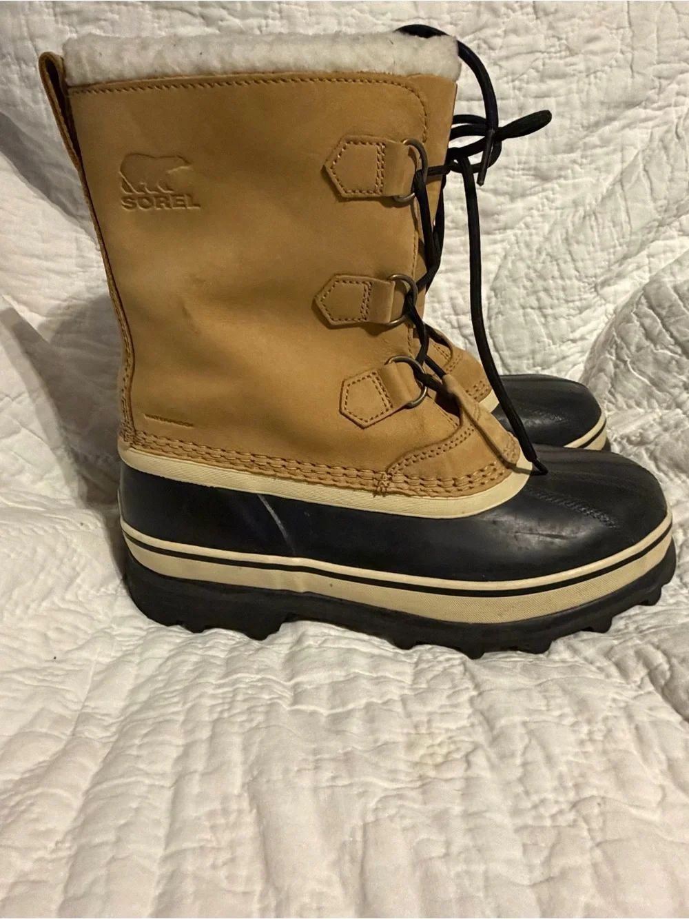 Sorel Caribou Waterproof, Insulated Winter Boots Size 7 men’s/ 8 1/2 women’s